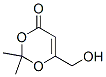 128766-63-2,4H-1,3-Dioxin-4-one, 6-(hydroxymethyl)-2,2-dimethyl- (9CI)