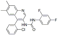 128831-46-9,1-[4-(2-chlorophenyl)-6,7-dimethyl-quinolin-3-yl]-3-(2,4-difluoropheny l)urea