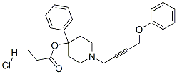 128864-80-2,[1-(4-phenoxybut-2-ynyl)-4-phenyl-4-piperidyl] propanoate hydrochlorid e