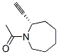 128960-06-5,1H-Azepine, 1-acetyl-2-ethynylhexahydro-, (S)- (9CI)