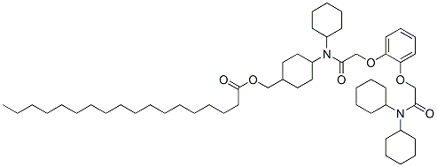 129880-73-5,4-OCTADECANOYLOXYMETHYL-N,N,N',N'-TETRACYCLOHEXYL-1,2-PHENYLENEDIOXYDIACETAMIDE