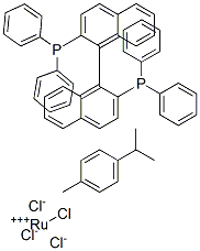 130004-33-0,(R)-(+)-2,2'-BIS(DIPHENYLPHOSPHINO)-1,1'-BINAPHTHALENECHLORO(P-CYMENE)RUTHENIUM CHLORIDE