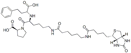 130007-47-5,(2S)-1-[(2S)-2-[(1-carboxy-3-phenyl-propyl)amino]-6-[6-[5-[(1S,2S,5R)- 7-oxo-3-thia-6,8-diazabicyclo[3.3.0]oct-2-yl]pentanoylamino]hexanoylam ino]hexanoyl]pyrrolidine-2-carboxylic acid