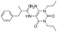 130296-14-9,Benzenepropanamide,  N-(6-amino-1,2,3,4-tetrahydro-2,4-dioxo-1,3-dipropyl-5-pyrimidinyl)--alpha--methyl-