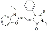 13033-91-5,3-ethyl-5-[(3-ethylbenzoxazol-2(3H)-ylidene)ethylidene]-1-phenyl-2-thioxoimidazolidin-4-one