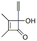 130352-45-3,2-Cyclobuten-1-one, 4-ethynyl-4-hydroxy-2,3-dimethyl- (9CI)