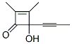 130352-47-5,2-Cyclobuten-1-one, 4-hydroxy-2,3-dimethyl-4-(1-propynyl)- (9CI)