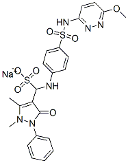 13061-27-3,sodium 2,3-dihydro-alpha-[[4-[[(6-methoxypyridazin-3-yl)amino]sulphonyl]phenyl]amino]-1,5-dimethyl-3-oxo-2-phenyl-1H-pyrazole-4-methanesulphonate