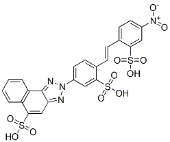 131-43-1,2-[4-[2-(4-nitro-2-sulphophenyl)vinyl]-3-sulphophenyl]-2H-naphtho[1,2-d]triazole-5-sulphonic acid