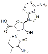 131206-83-2,3-((2-Amino-3-methyl-1-oxopentyl)amino)-1-(6-amino-9H-purin-9-yl)-1,3-dideoxy- beta-D-ribofuranuronic acid