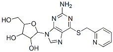 13153-28-1,2-[2-amino-6-(pyridin-2-ylmethylsulfanyl)purin-9-yl]-5-(hydroxymethyl) oxolane-3,4-diol