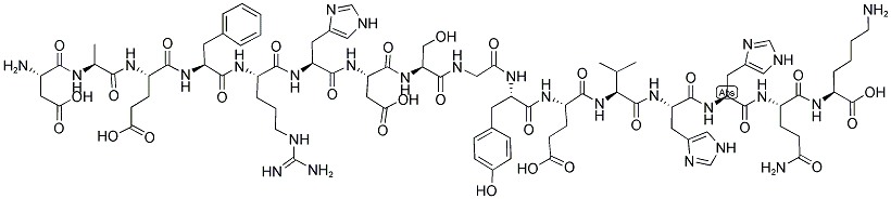 131580-10-4,H-ASP-ALA-GLU-PHE-ARG-HIS-ASP-SER-GLY-TYR-GLU-VAL-HIS-HIS-GLN-LYS-OH