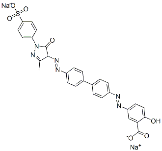 13164-93-7,disodium 5-[[4'-[[4,5-dihydro-3-methyl-5-oxo-1-(4-sulphonatophenyl)-1H-pyrazol-4-yl]azo][1,1'-biphenyl]-4-yl]azo]salicylate