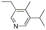 131666-16-5,Pyridine, 3-ethyl-4-methyl-5-(1-methylethyl)- (9CI)