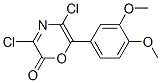 131882-04-7,2H-1,4-Oxazin-2-one,  3,5-dichloro-6-(3,4-dimethoxyphenyl)-