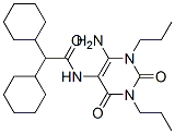 131954-03-5,Cyclohexaneacetamide,  N-(6-amino-1,2,3,4-tetrahydro-2,4-dioxo-1,3-dipropyl-5-pyrimidinyl)--alpha--cyclohexyl-