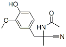 13232-83-2,N-[1-cyano-2-(4-hydroxy-3-methoxyphenyl)-1-methylethyl]acetamide