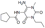 132940-63-7,Cyclopentanecarboxamide,  N-(6-amino-1,2,3,4-tetrahydro-1-methyl-2,4-dioxo-3-propyl-5-pyrimidinyl)-