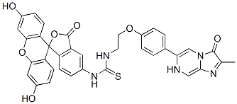 133118-06-6,3,7-DIHYDRO-6-[4-[2-[N'-(5-FLUORESCEINYL)THIOUREIDO]ETHOXY]PHENYL]-2-METHYLIMIDAZO[1,2-A]PYRAZIN-3-ONE