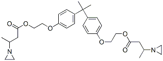13320-31-5,(isopropylidene)bis(p-phenyleneoxyethylene) bis(beta-methylaziridine-1-propionate)
