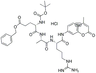133448-25-6,BOC-GLU(OBZL)-ALA-ARG-AMC HCL