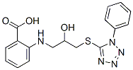 133506-53-3,2-[[2-hydroxy-3-(1-phenyltetrazol-5-yl)sulfanyl-propyl]amino]benzoic a cid