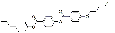 133676-09-2,BENZOIC ACID, 4-(HEXYLOXY)-, 4-[[[(1R)-1-METHYLHEPTYL]OXY]CARBONYL]PHENYL ESTER