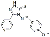 133846-98-7,4-[(4-METHOXYPHENYL)METHYLIDENEAMINO]-5-PYRIDIN-4-YL-2H-1,2,4-TRIAZOLE-3(4H)-THIONE