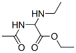 133873-10-6,Acetic  acid,  (acetylamino)(ethylamino)-,  ethyl  ester  (9CI)