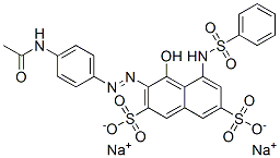 13390-46-0,disodium 3-[[4-(acetylamino)phenyl]azo]-4-hydroxy-5-[(phenylsulphonyl)amino]naphthalene-2,7-disulphonate