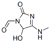 134419-31-1,1H-Imidazole-1-carboxaldehyde, 2,5-dihydro-5-hydroxy-4-(methylamino)-2-oxo- (9CI)