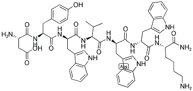 H-ASP-TYR-D-TRP-VAL-D-TRP-D-TRP-LYS-NH2 135306-85-3,H-ASP-TYR-D-TRP-VAL-D-TRP-D-TRP-LYS-NH2