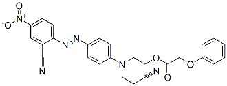 13555-64-1,2-[(2-cyanoethyl)[4-[(2-cyano-4-nitrophenyl)azo]phenyl]amino]ethyl phenoxyacetate