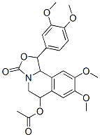 135574-29-7,3H-Oxazolo[4,3-a]isoquinolin-3-one,  6-(acetyloxy)-1-(3,4-dimethoxyphenyl)-1,5,6,10b-tetrahydro-8,9-dimethoxy-