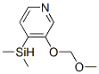 135736-69-5,Pyridine, 4-(dimethylsilyl)-3-(methoxymethoxy)- (9CI)