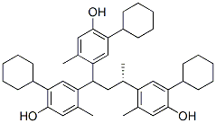 136602-17-0,4-[(2S)-4,4-bis(5-cyclohexyl-4-hydroxy-2-methyl-phenyl)butan-2-yl]-2-cyclohexyl-5-methyl-phenol