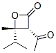 136814-01-2,2-Oxetanone, 3-acetyl-4-methyl-4-(1-methylethyl)-, cis- (9CI)