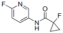 137081-16-4,Cyclopropanecarboxamide, 1-fluoro-N-(6-fluoro-3-pyridinyl)- (9CI)