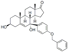 137196-56-6,Androst-5-en-17-one, 3,7-dihydroxy-7-[4-(phenylmethoxy)phenyl]-, (3beta,7beta)-