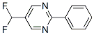 137279-35-7,Pyrimidine, 5-(difluoromethyl)-2-phenyl- (9CI)