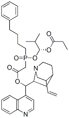137590-32-0,(8a,9R)-Cinchonan-9-ol mono[[(S)-[(1R)-2-methyl-1-(1-oxopropoxy)propoxy](4-phenylbutyl)phosphinyl]acetate]