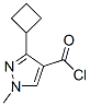 137614-14-3,1H-Pyrazole-4-carbonyl chloride, 3-cyclobutyl-1-methyl- (9CI)