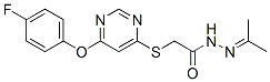 137927-78-7,((6-(4-Fluorophenoxy)-4-pyrimidinyl)thio)acetic acid (1-methylethylidene)hydrazide