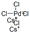 13820-33-2,dicesium tetrachloropalladate(2-)
