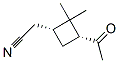 138512-75-1,Cyclobutaneacetonitrile, 3-acetyl-2,2-dimethyl-, (1R-cis)- (9CI)