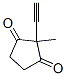 138768-00-0,1,3-Cyclopentanedione, 2-ethynyl-2-methyl- (9CI)
