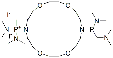 139194-01-7,[16-(bis(dimethylamino)-methyl-phosphaniumyl)-1,4,10,13-tetraoxa-7,16- diazacyclooctadec-7-yl]-bis(dimethylamino)-methyl-phosphanium diiodide