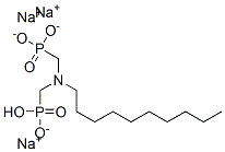 13973-45-0,trisodium hydrogen [(decylimino)bis(methylene)]bisphosphonate