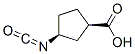 140210-16-8,Cyclopentanecarboxylic acid, 3-isocyanato-, (1R-cis)- (9CI)