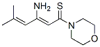 140868-77-5,Morpholine,  4-(3-amino-5-methyl-1-thioxo-2,4-hexadienyl)-  (9CI)